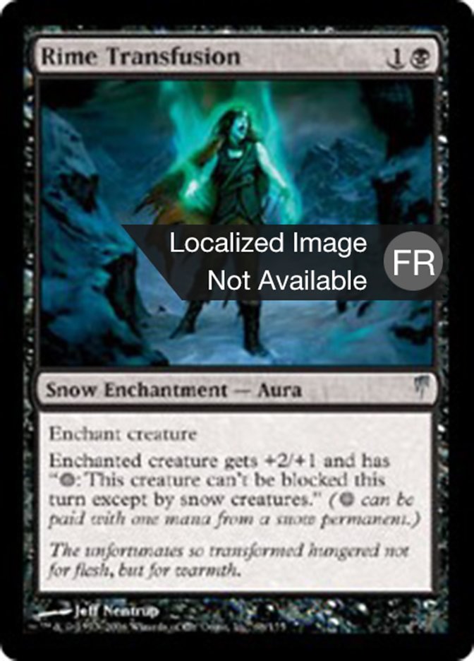 image Transfusion de givre