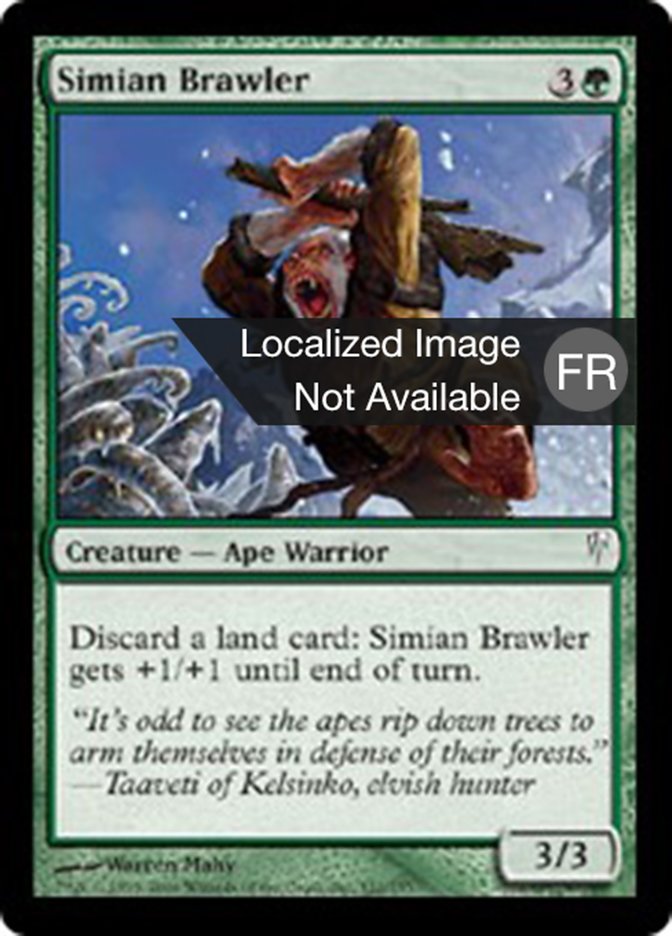 image Bagarreur simiesque