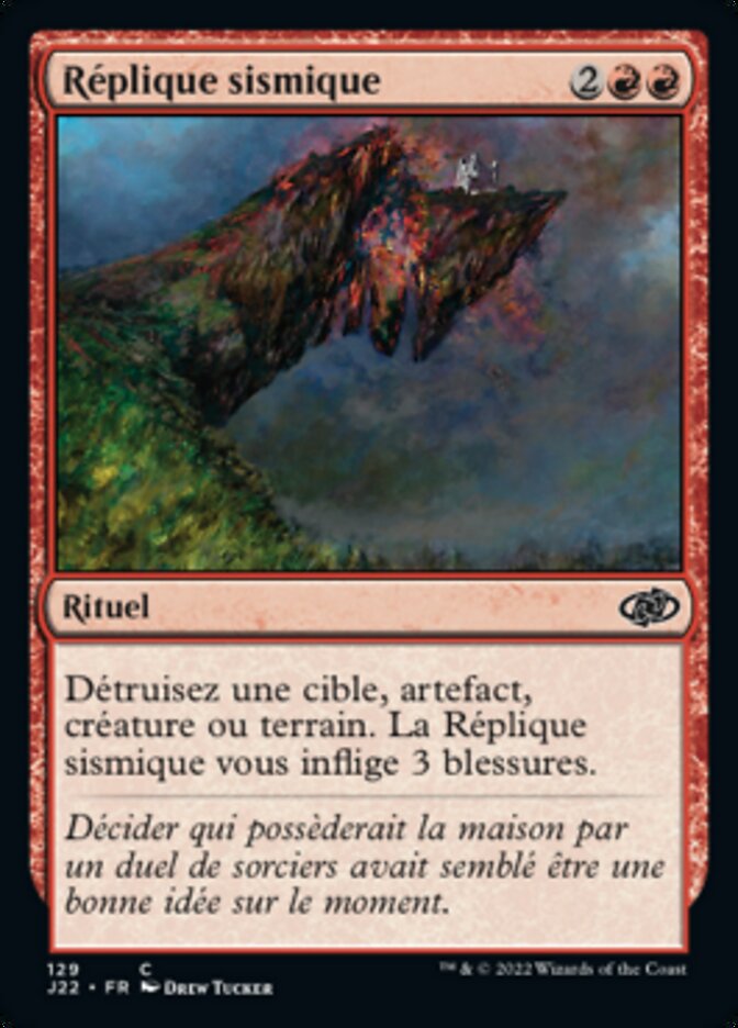 image Réplique sismique