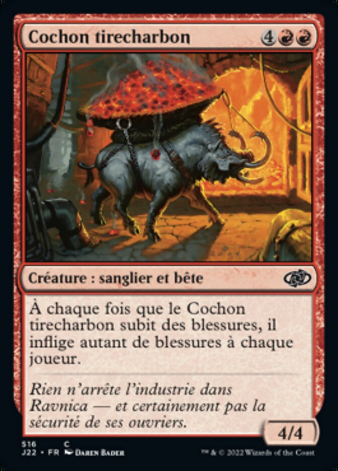 image Cochon tirecharbon