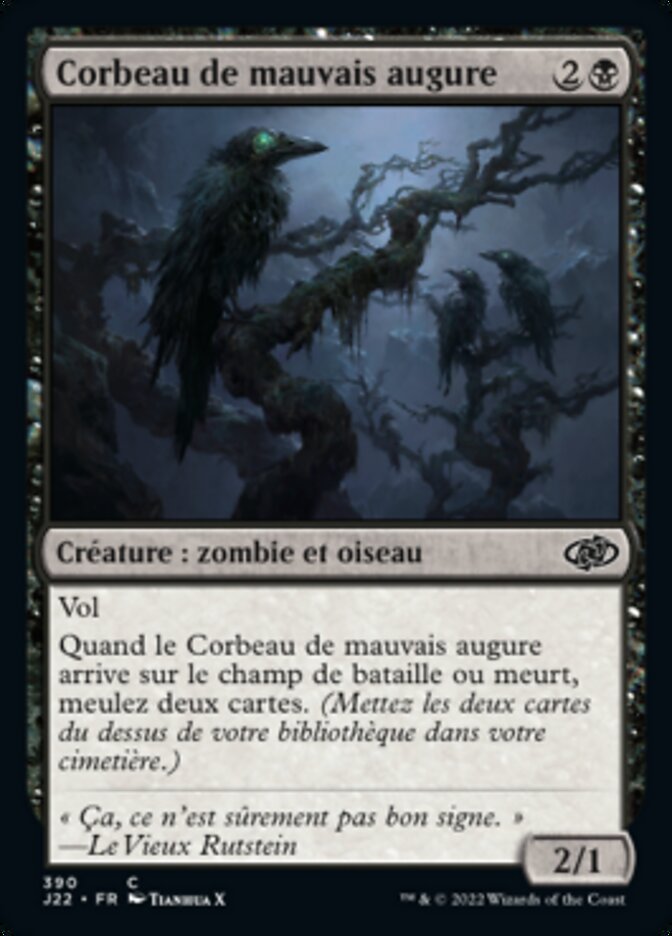 image Corbeau de mauvais augure