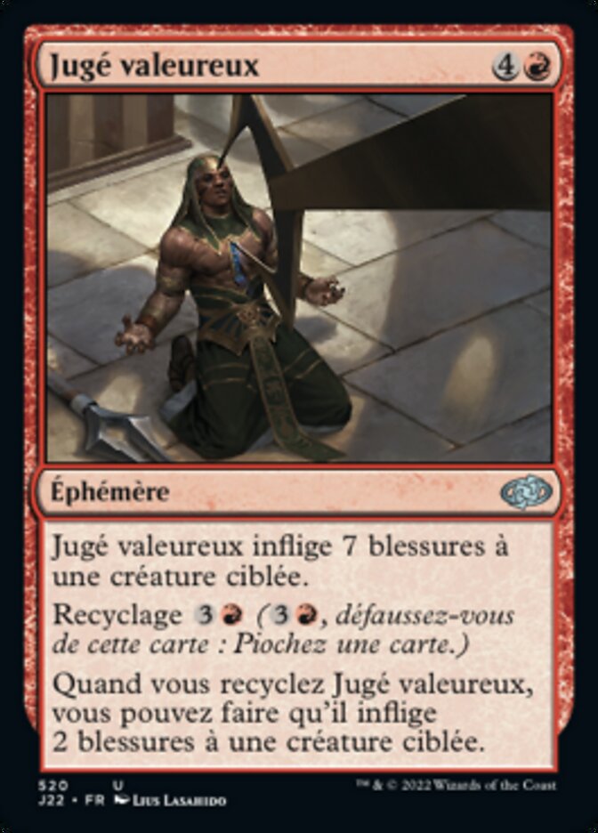 image Jugé valeureux