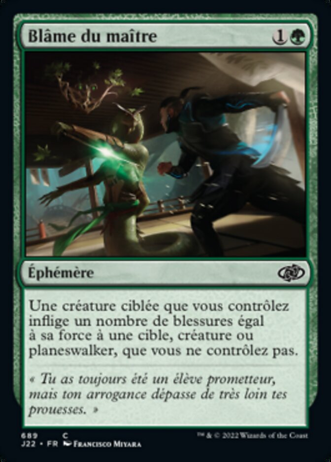 image Blâme du maître