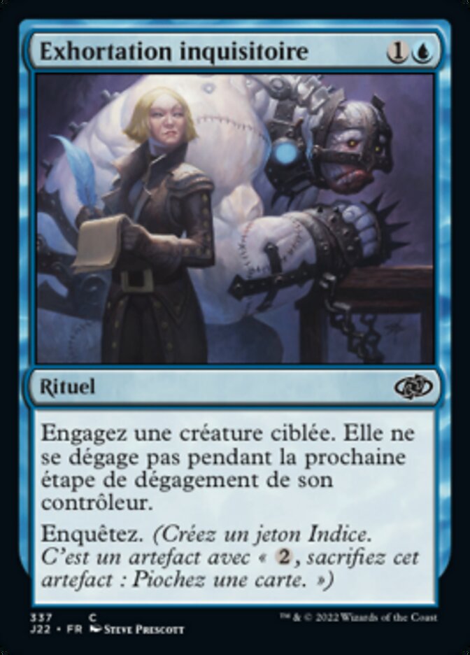 image Exhortation inquisitoire