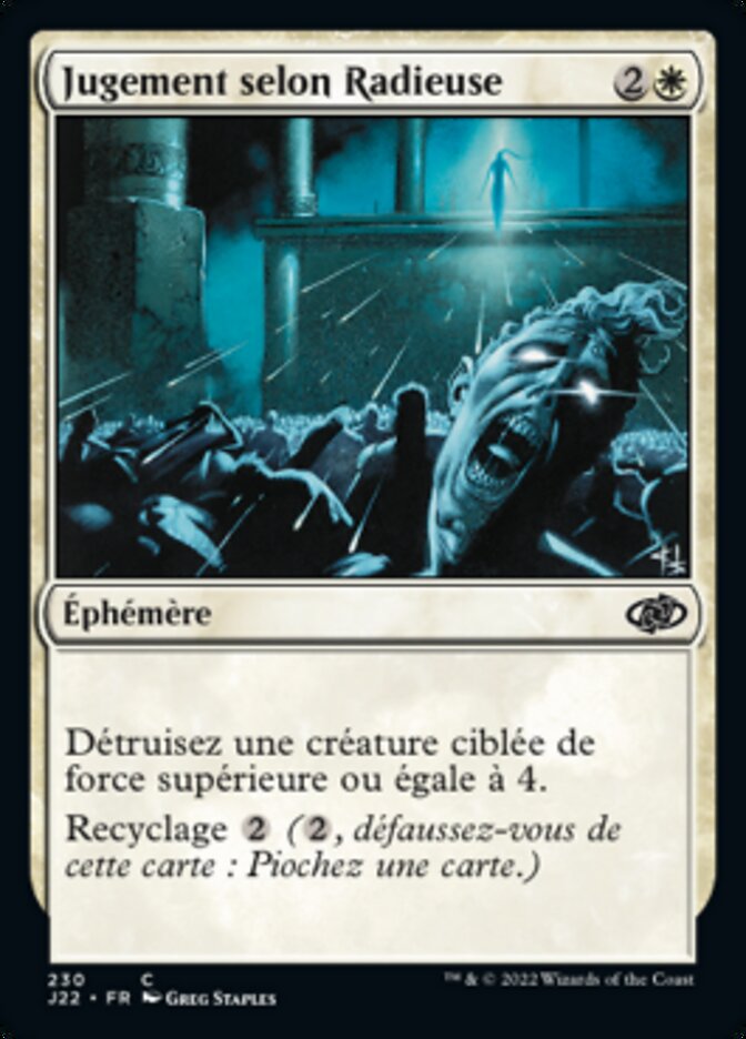 image Jugement selon Radieuse