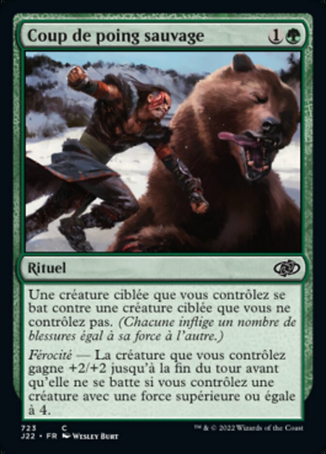 image Coup de poing sauvage