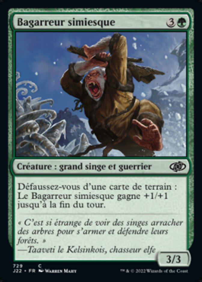 image Bagarreur simiesque