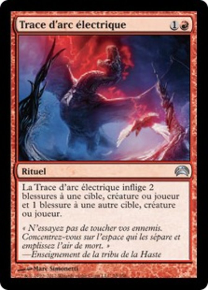 image Trace d'arc électrique