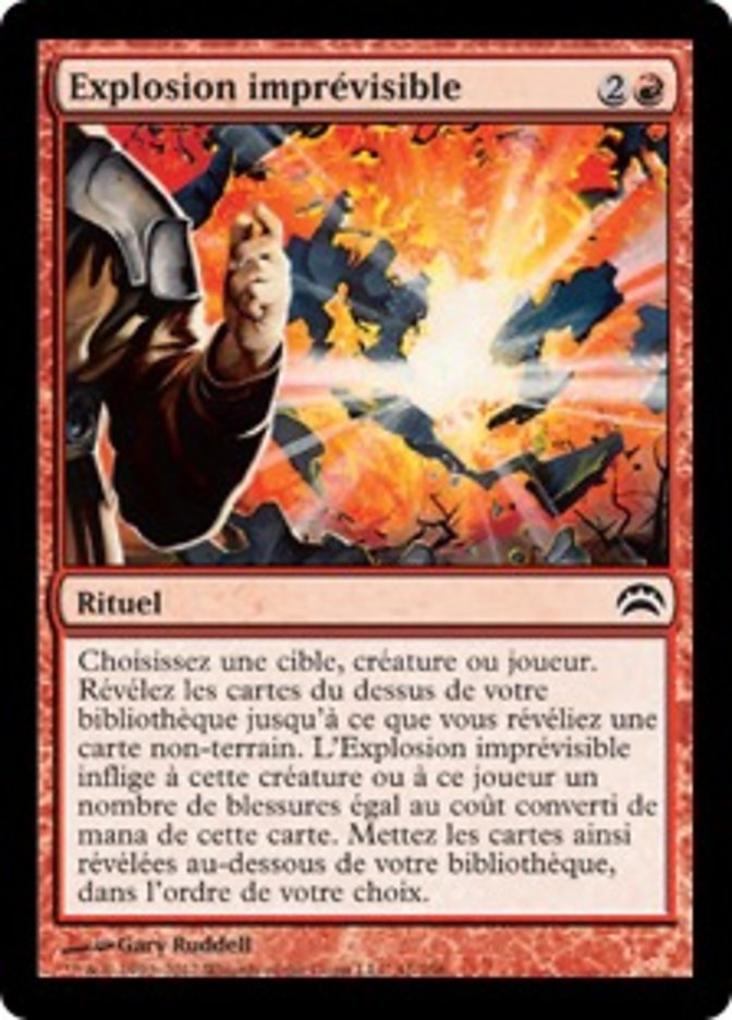 image Explosion imprévisible