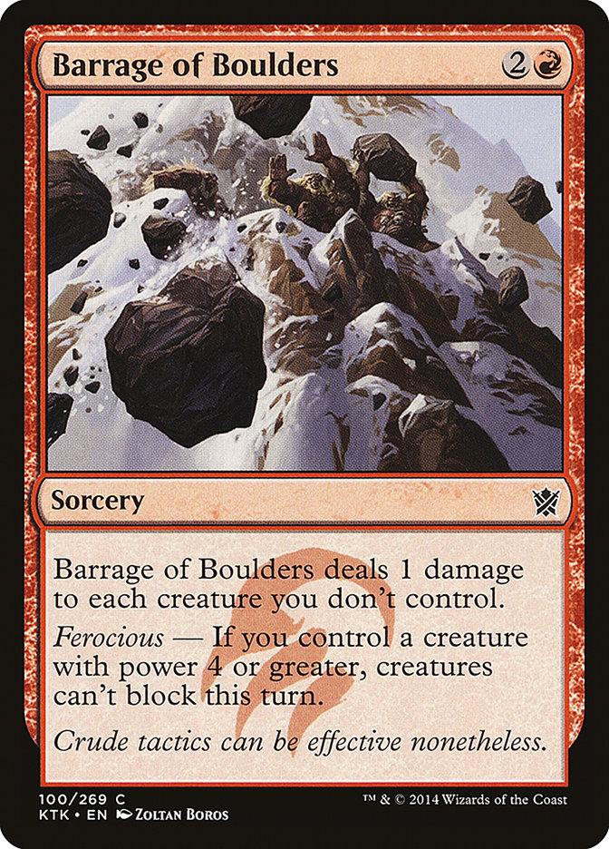 image Barrage of Boulders