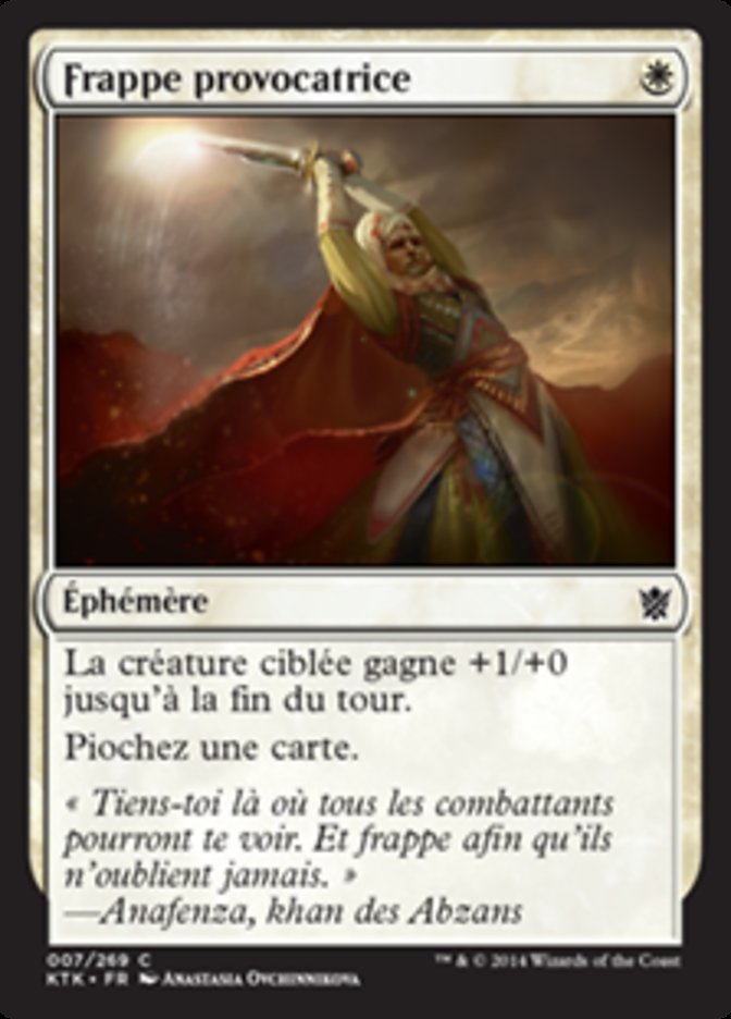 image Frappe provocatrice