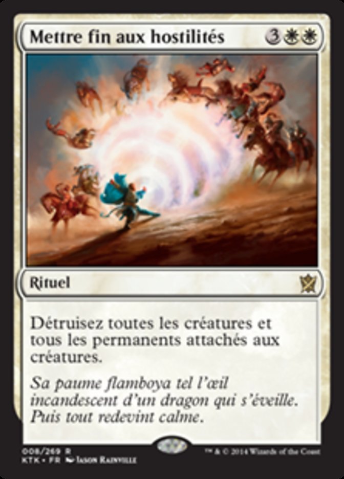 image Mettre fin aux hostilités