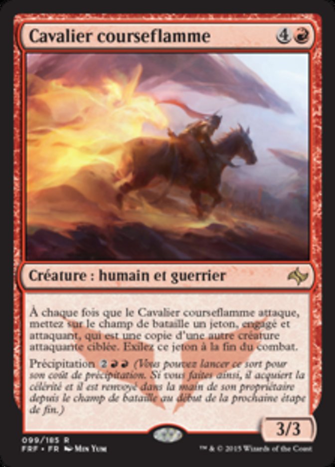 image Cavalier courseflamme