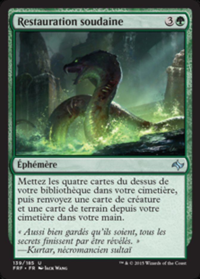 image Restauration soudaine