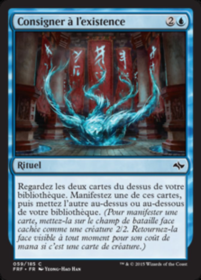 image Consigner à l'existence