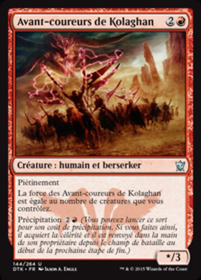 image Avant-coureurs de Kolaghan