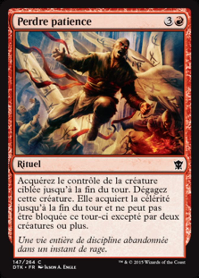 image Perdre patience
