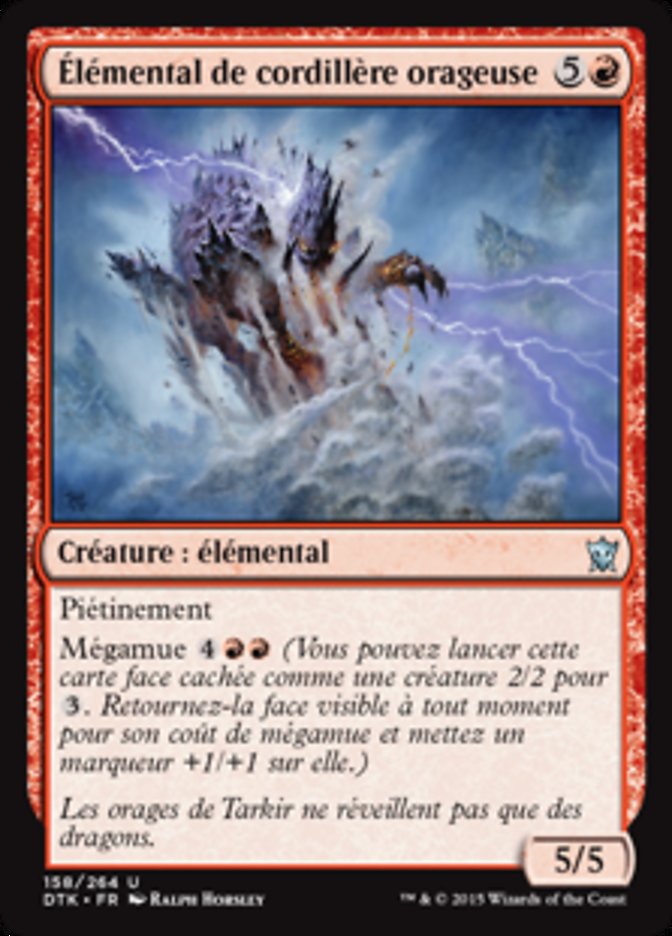 image Élémental de cordillère orageuse