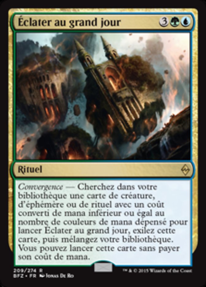 image Éclater au grand jour