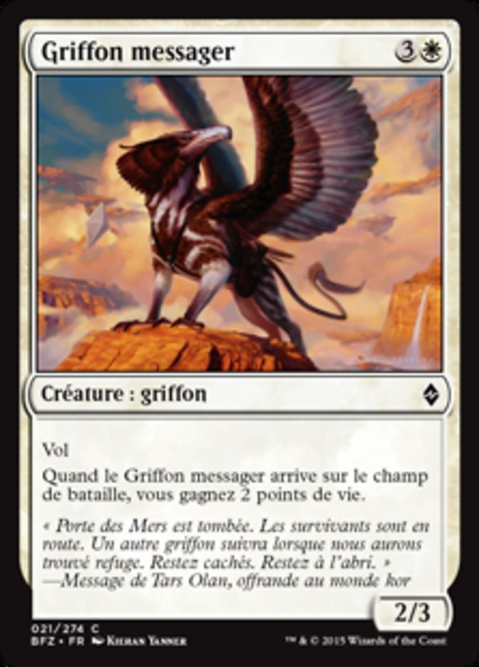 image Griffon messager