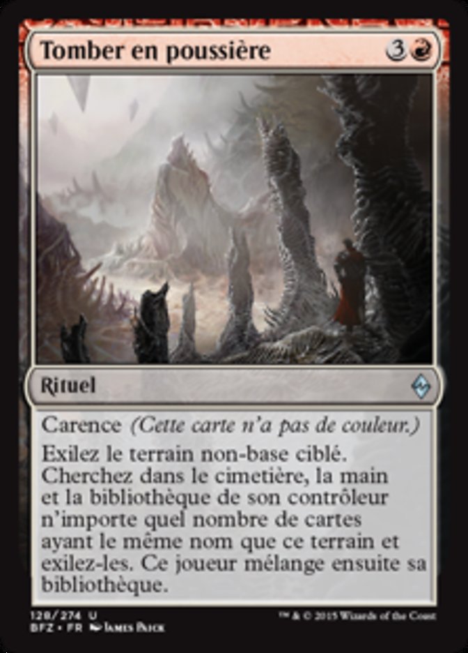 image Tomber en poussière