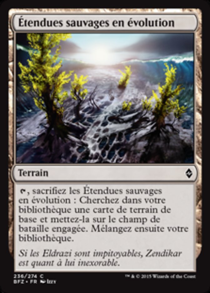 image Étendues sauvages en évolution