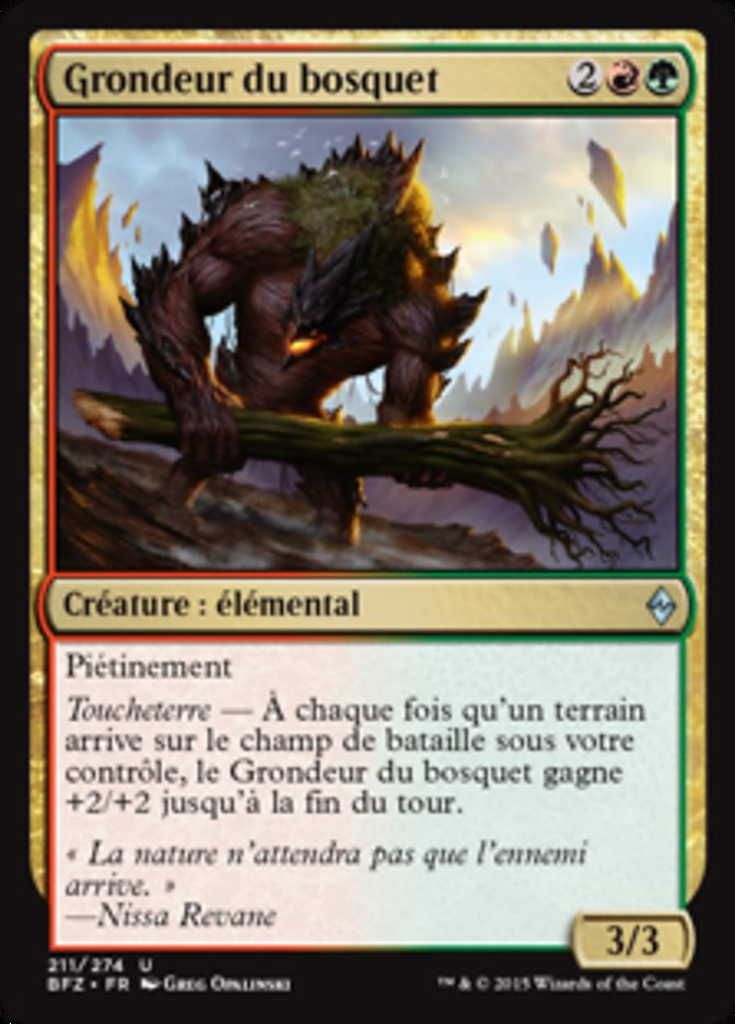 image Grondeur du bosquet