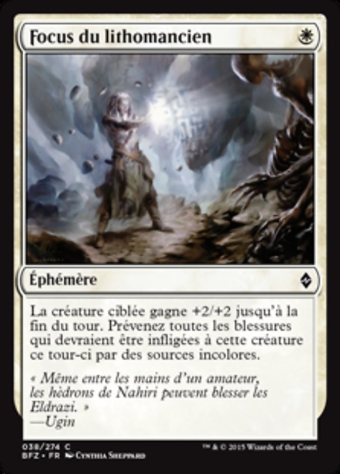 image Focus du lithomancien
