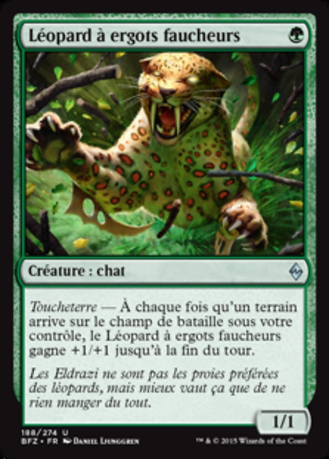 image Léopard à ergots faucheurs