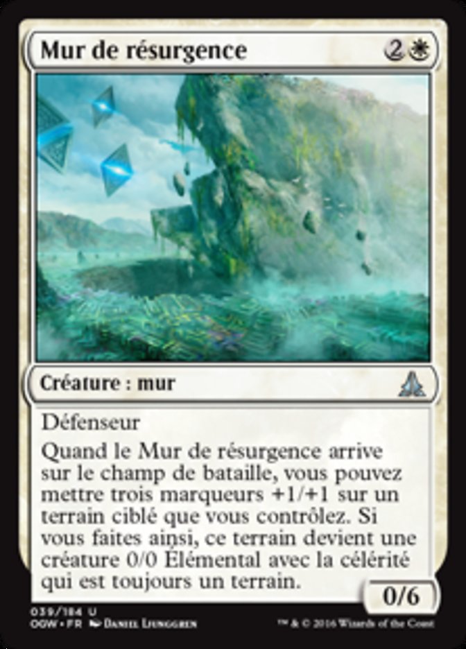 image Mur de résurgence