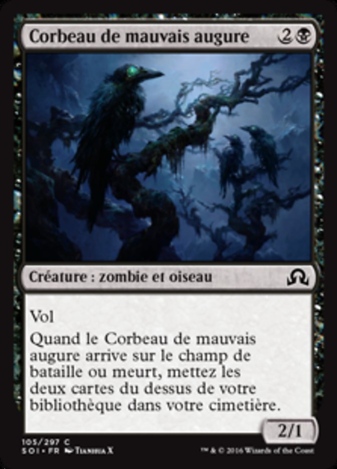 image Corbeau de mauvais augure