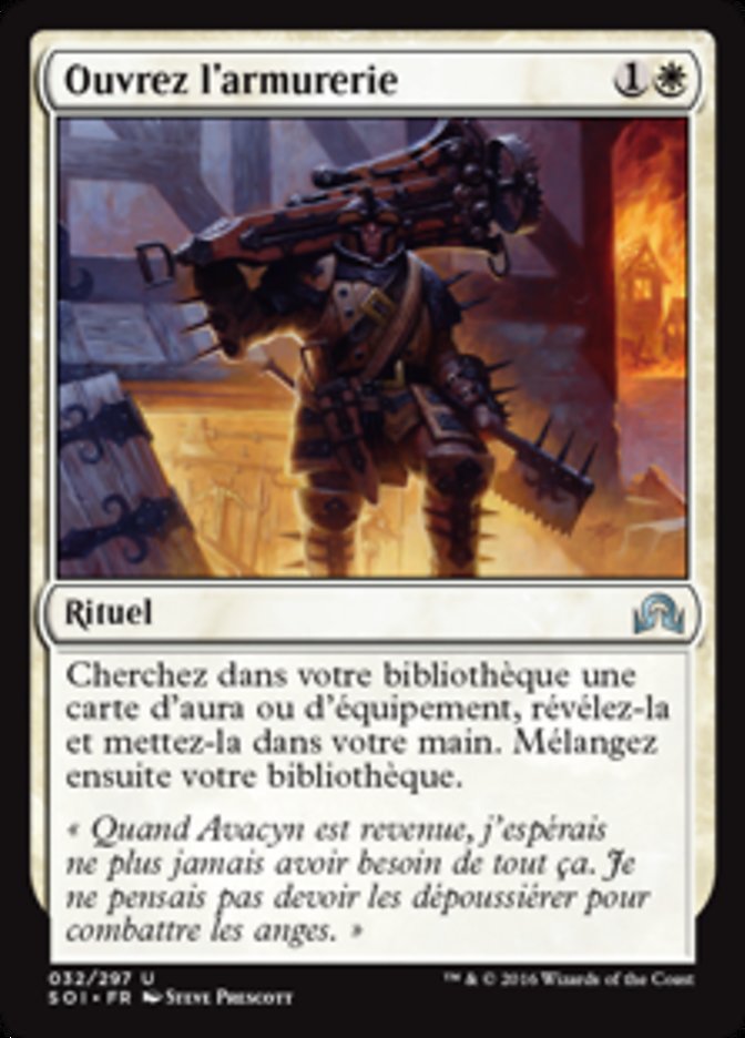 image Ouvrez l'armurerie