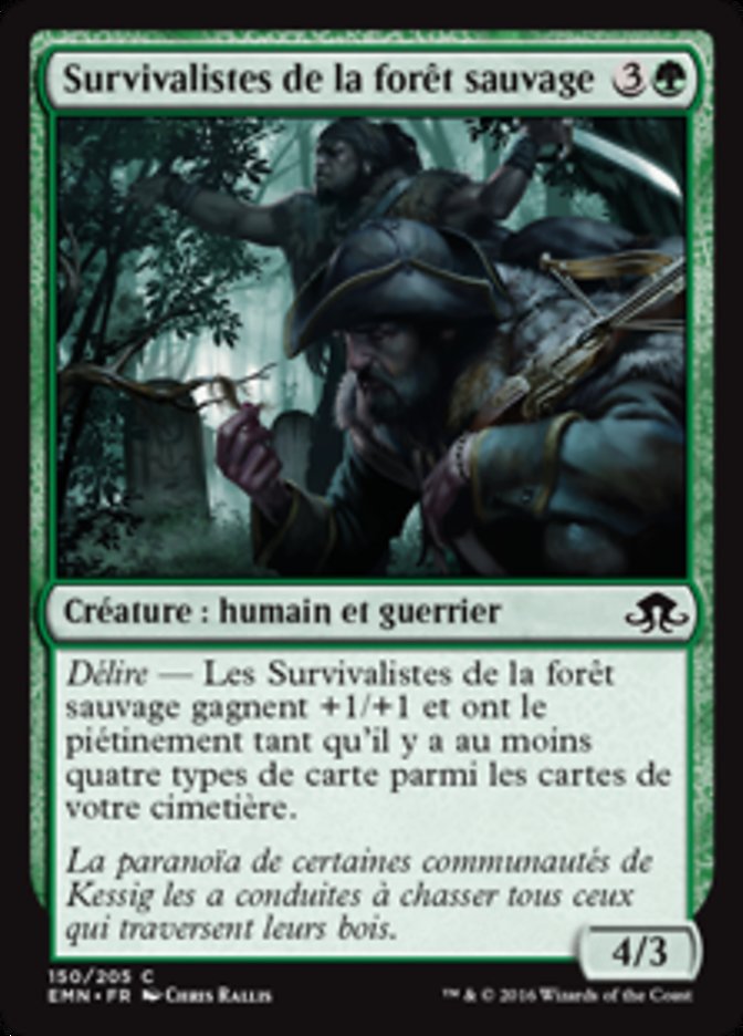 image Survivalistes de la forêt sauvage