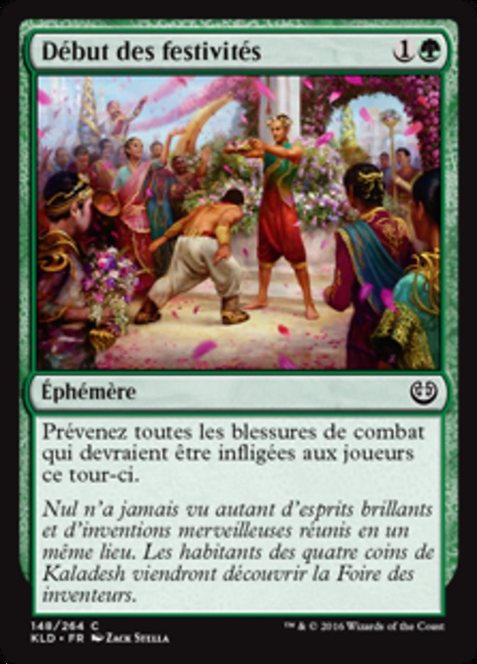 image Début des festivités