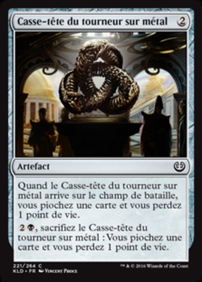 image Casse-tête du tourneur sur métal