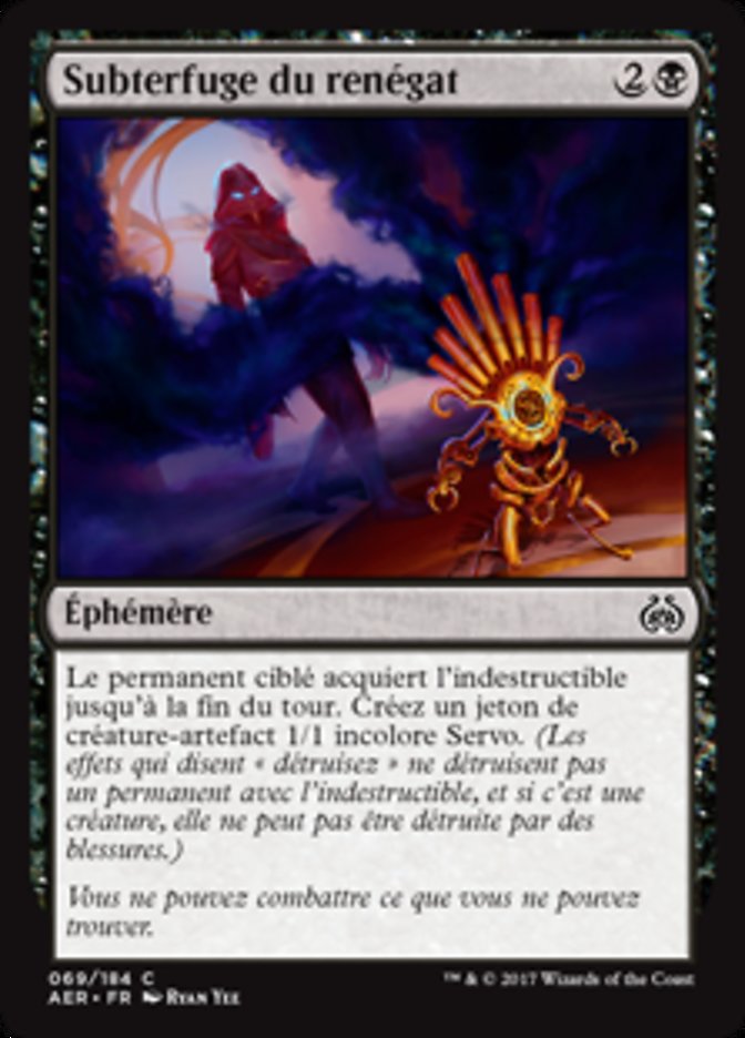 image Subterfuge du renégat