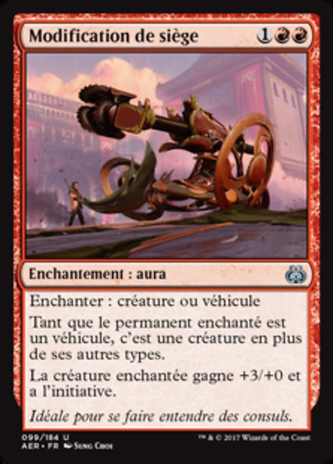 image Modification de siège