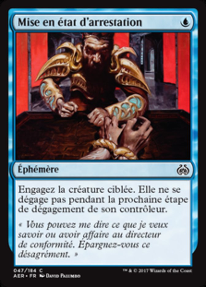 image Mise en état d'arrestation