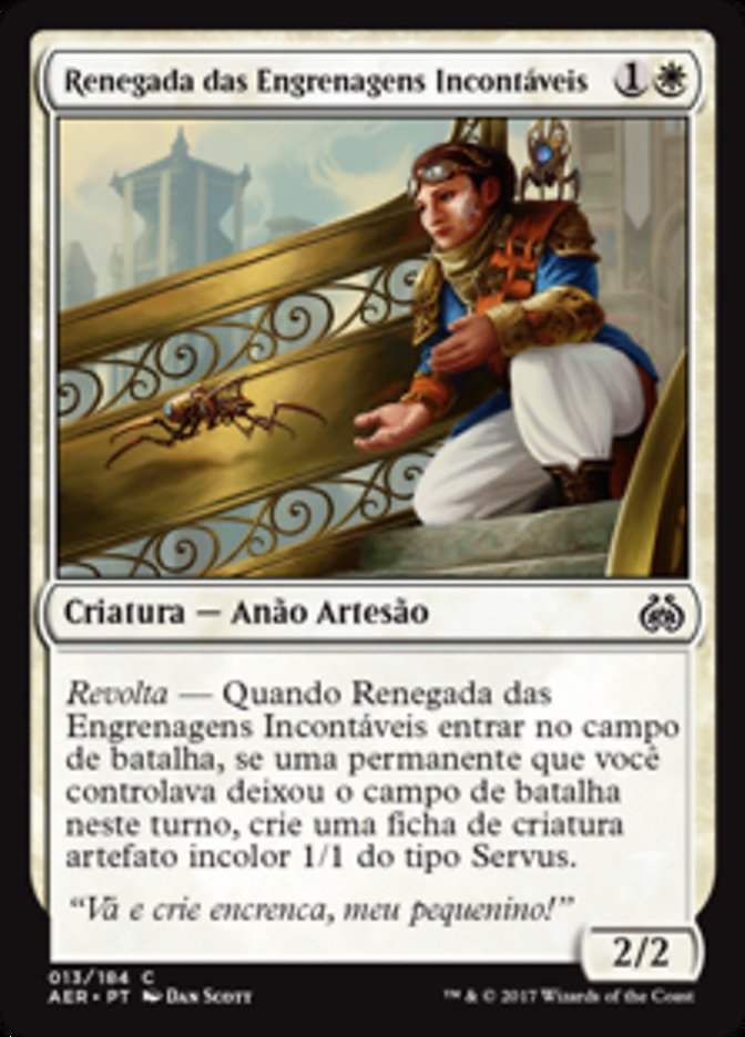 Renegada das Engrenagens Incontáveis