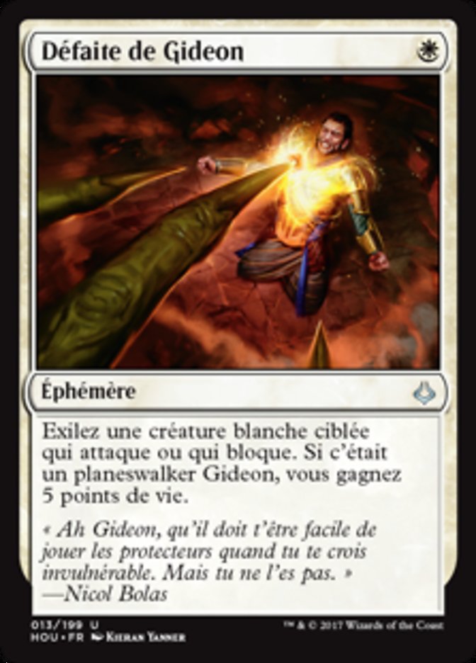 image Défaite de Gideon