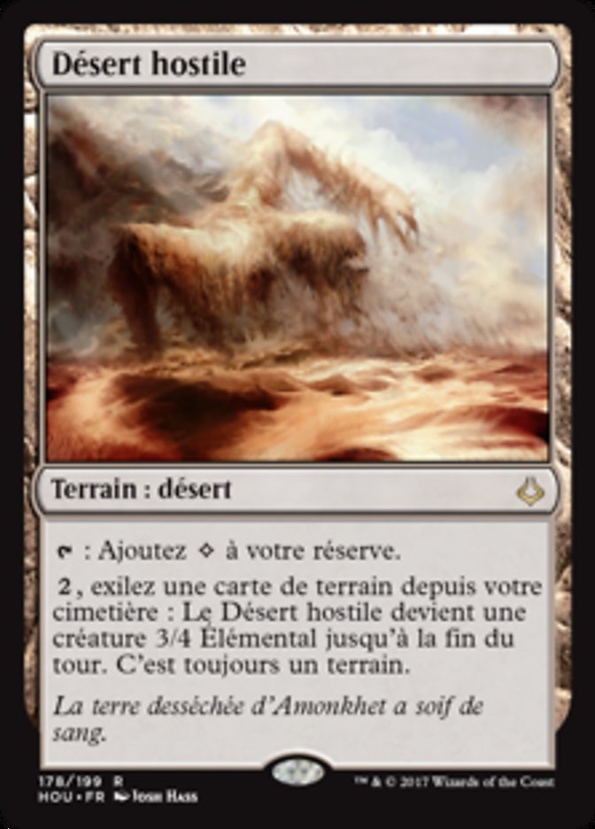 image Désert hostile