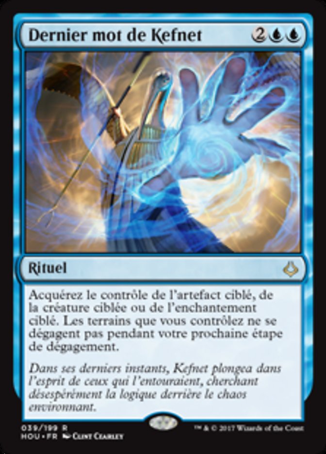 image Dernier mot de Kefnet