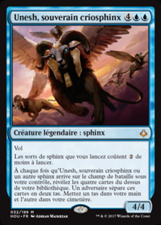 image Unesh, souverain criosphinx