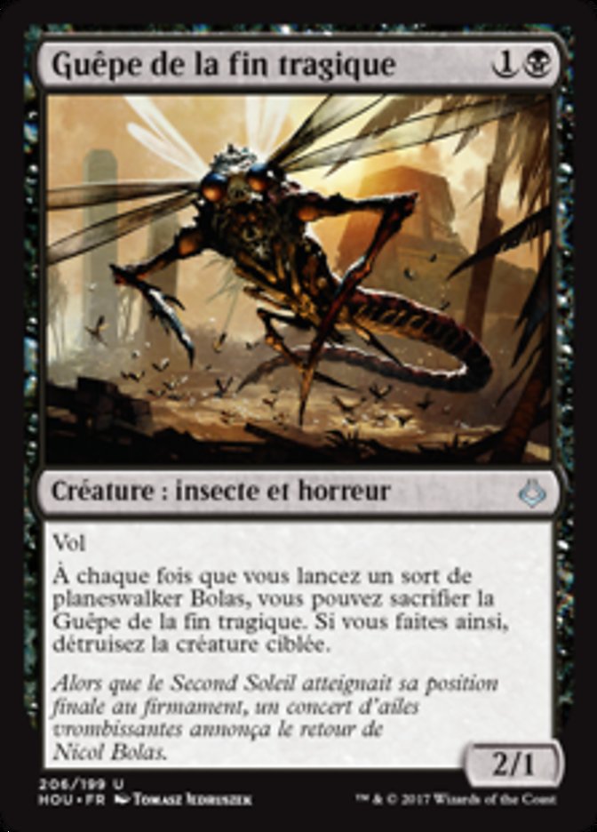 image Guêpe de la fin tragique