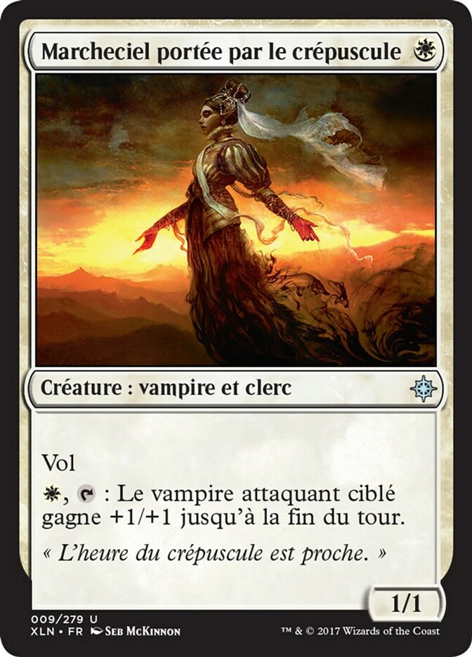 image Marcheciel portée par le crépuscule