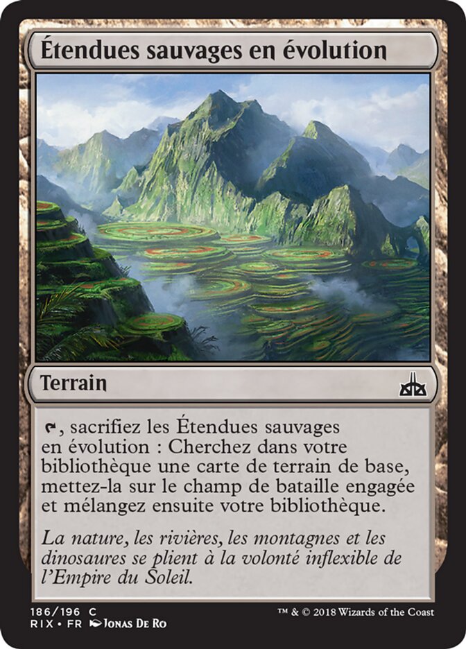 image Étendues sauvages en évolution