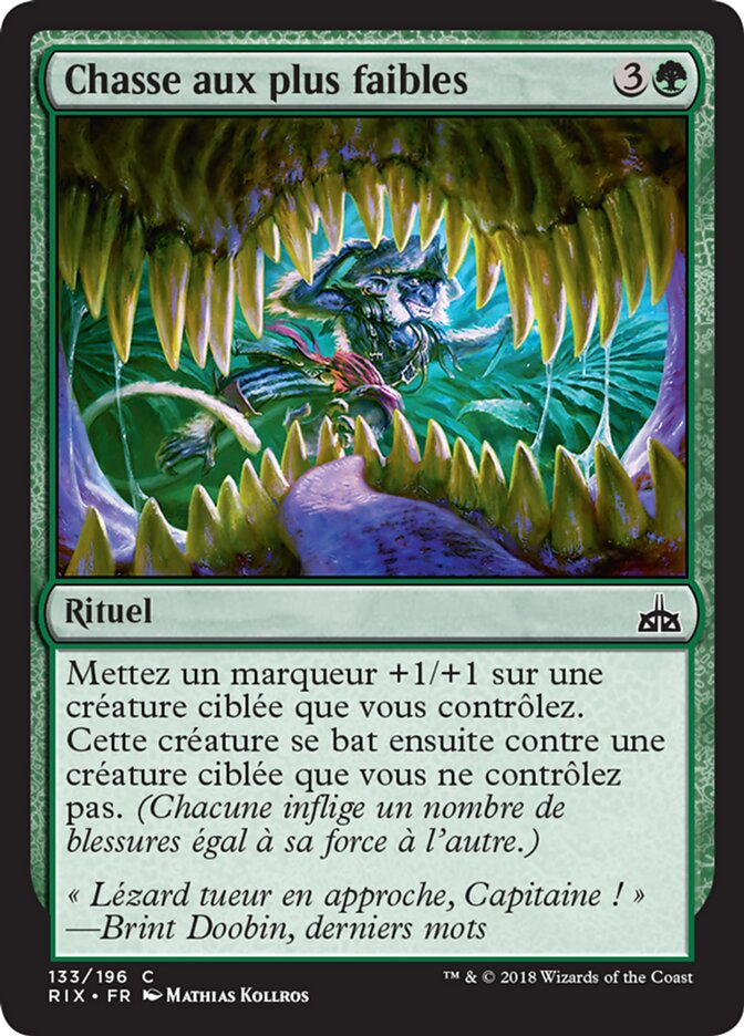 image Chasse aux plus faibles