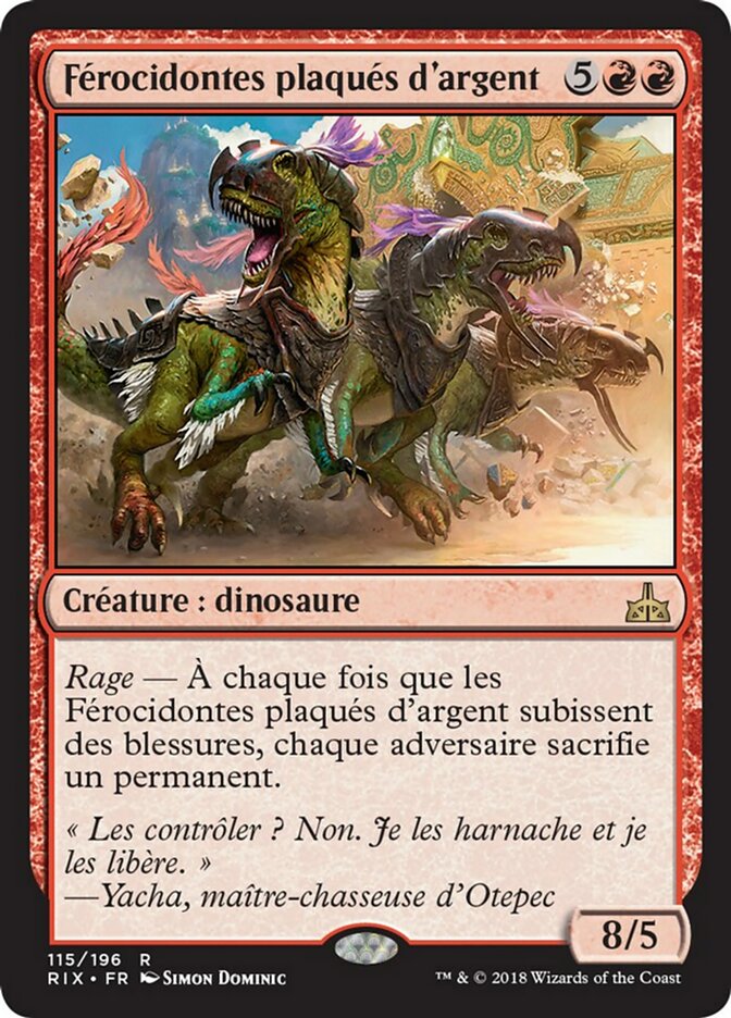 image Férocidontes plaqués d'argent