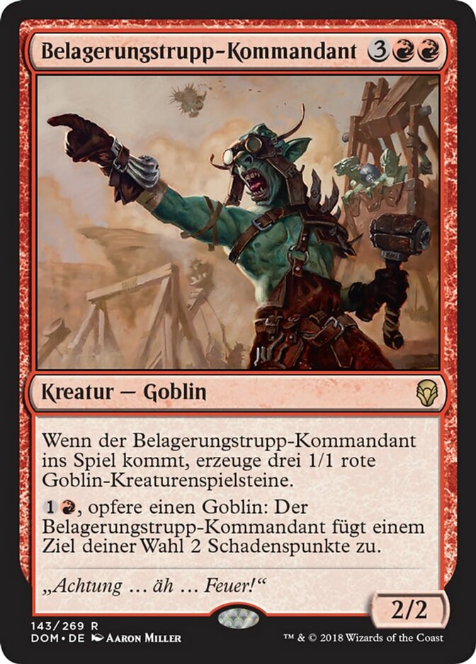Belagerungstrupp-Kommandant