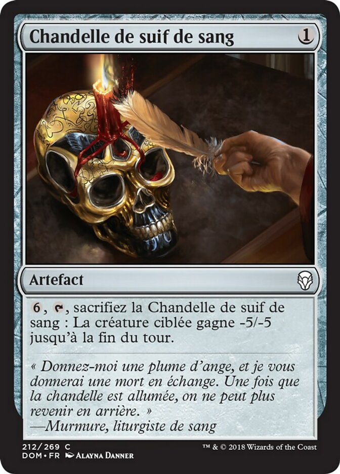 image Chandelle de suif de sang